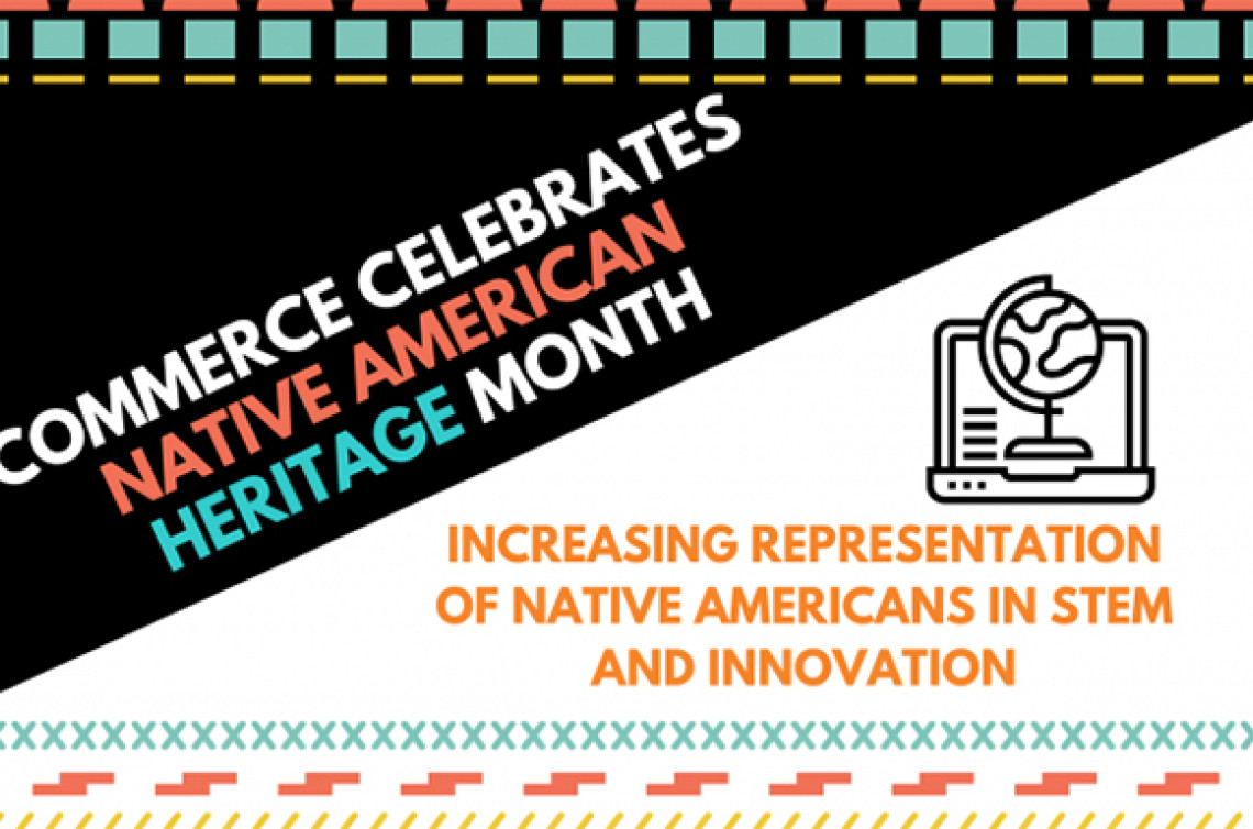 Department of Commerce graphic for Native American Heritage Month