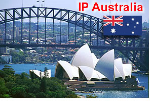 IP Australia  - flag and Sidney Australia photo