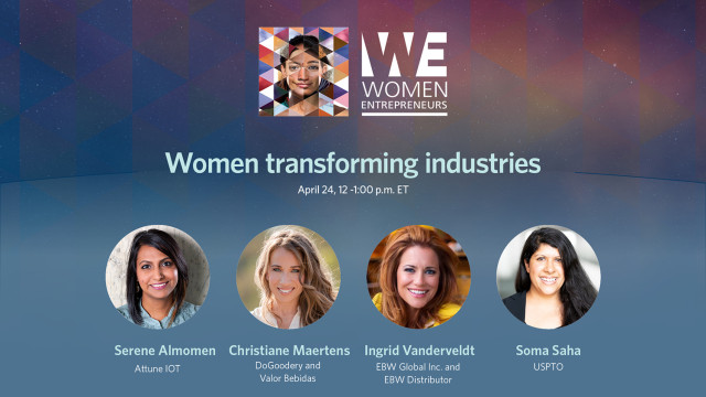 Women transforming industries event logo
