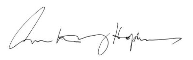 signature of actor Anthony Hopkins