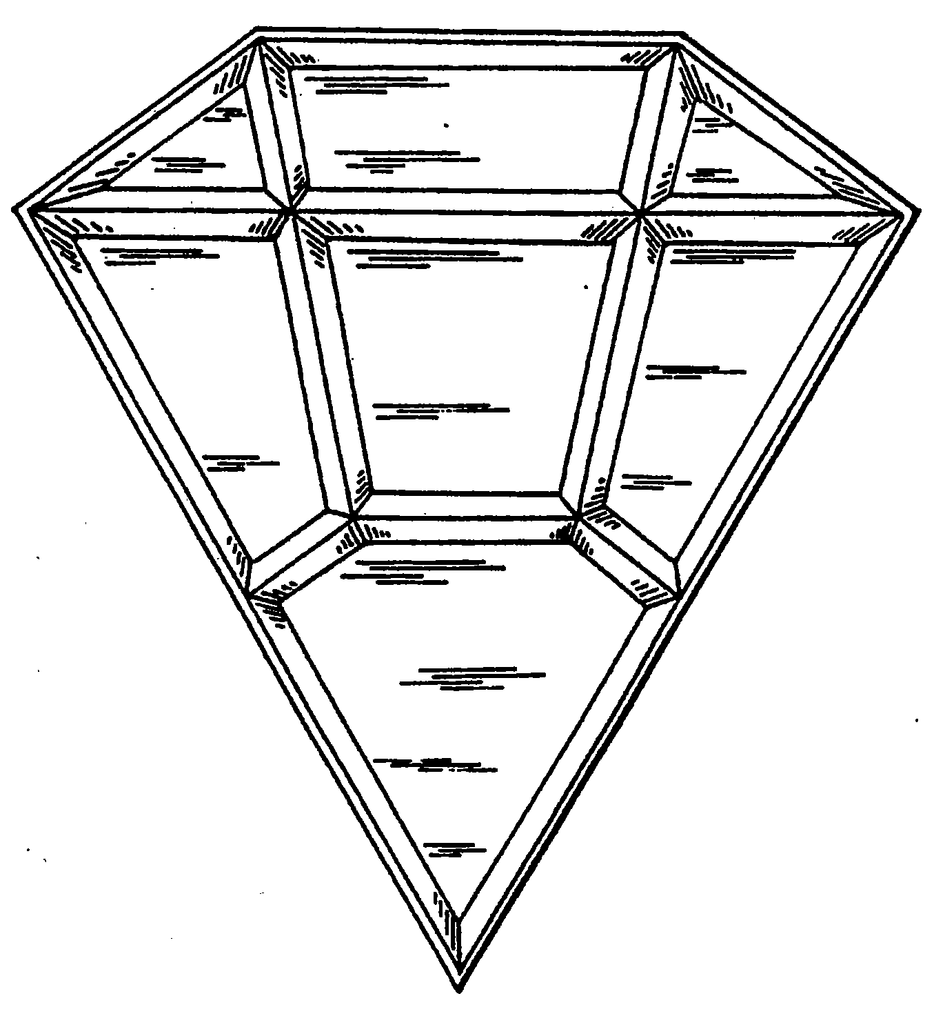 Example of a design for a symmetric compartmented tray. 
