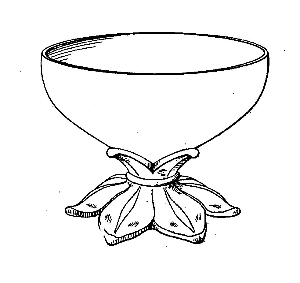 Example of a design for a food server with simulative ornamentation. 

