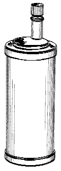 Design for a can with an elongated neck.
