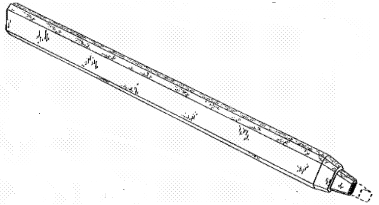 Figure 1. Example of a design for a flattened-side writing instrument.   
