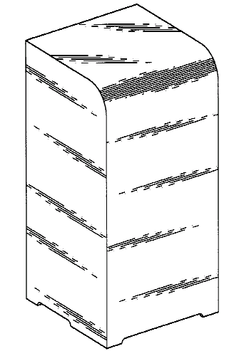Figure 1. Example of a design for a curved front enclosure.   

