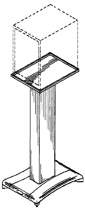 Figure 1. Example of a design for a rectangular speaker stand.
