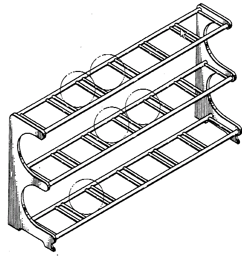 Figure 1. Example of a design for a ball rack.
