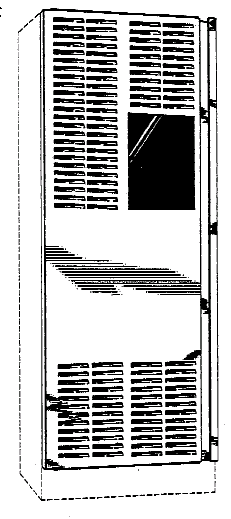 Figure 1. Example of a design for a cabinet door with vents. 
