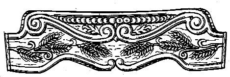 Figure 1. Example of a design for a scrolled furniture panel.
