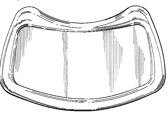 Figure 1. Example of a design for a high chair tray.   
