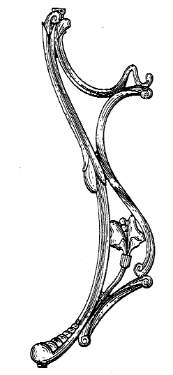 Figure 2. Example of a design for a floral table leg.
