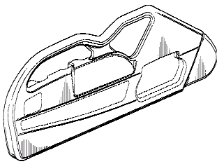 Figure 1. Example of a design for a side rail for a bed.
