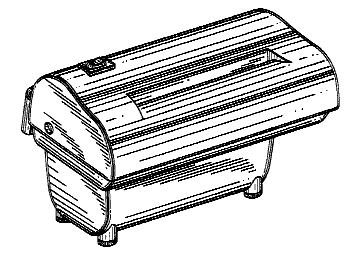 Example of a design for a document shredder that includesa waste collection container.
