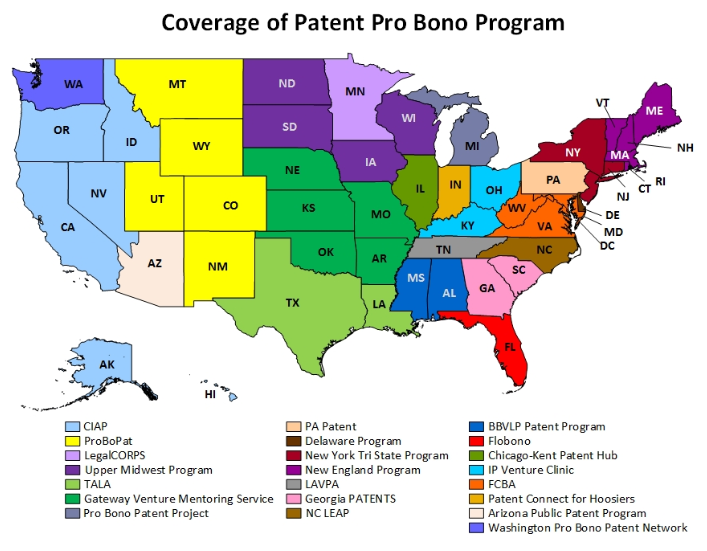 Coverage of the Patent Pro Bono program