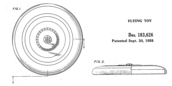 Morrison patent for flying disc toy
