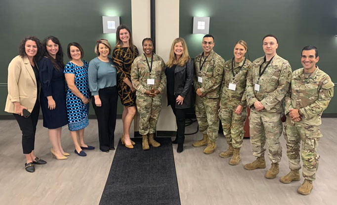 Director Vidal met with service members and their families at Fort Bragg, NC, to discuss USPTO resources that can help them start their own businesses.