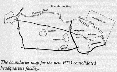 boundaries map for the new pto consolidated hq facility