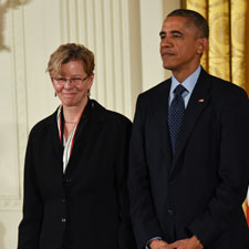 Cherry A. Murray poses with President Barack Obama