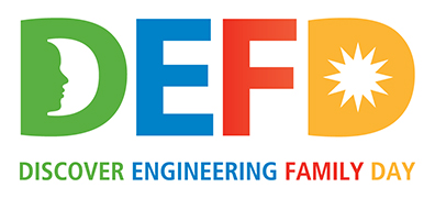 25th. Anniversary of Discover Engineering Family Day Logo