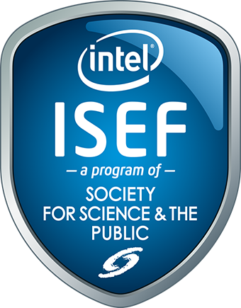 ISEF logo reads: Intel ISEF a program of society for science & the public
