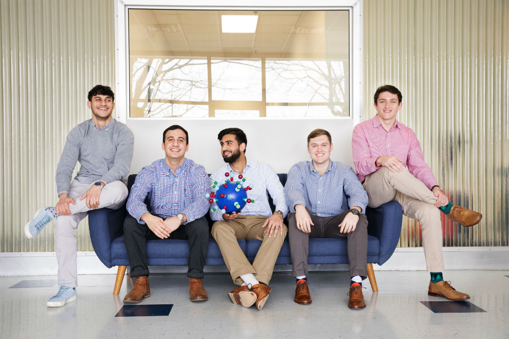 Young founders of Agrospheres sitting casually on a couch