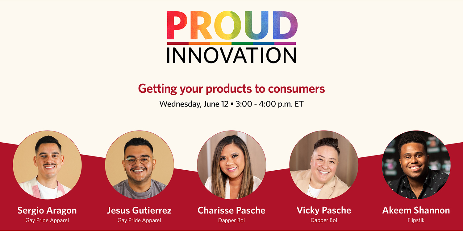 Proud Innovation: Getting your products to consumers event graphic