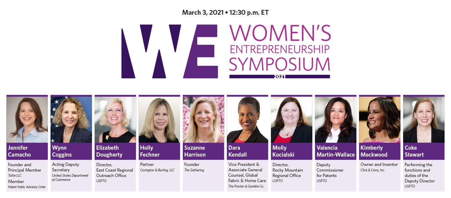Headshots of Womens Entrepreneurship Symposium speakers