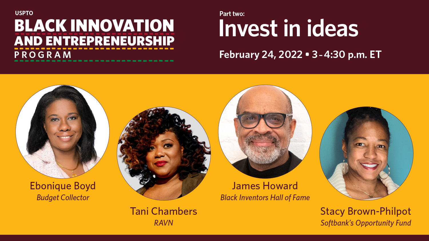 Invest in Ideas: Feb 24, 3-4:30pm ET