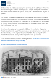 December 15, 1836 patent office fire image