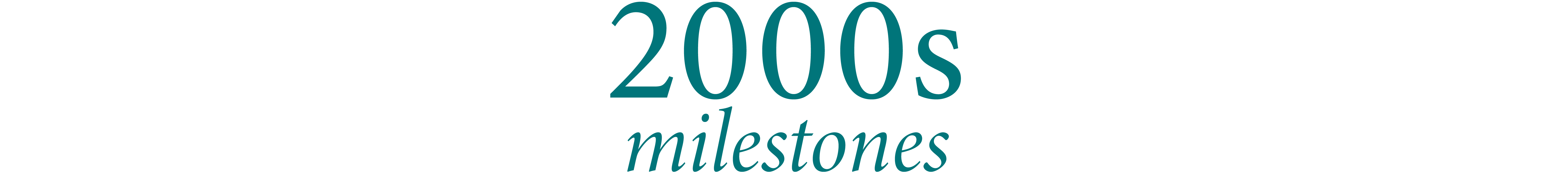 2000s milestones banner