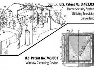 Patent 3,482,037 - home security system utilizing television surveillance. Patent 743,801 - Window cleansing device