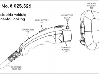US Patent number 8,025,526 of the Self Powered electric vehicle charging connector locking system