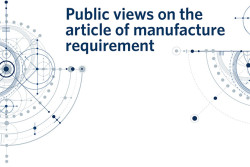 Cover of paper on article of manufacturing