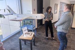 Parkiha Mehta views new technology at NOAA laboratory