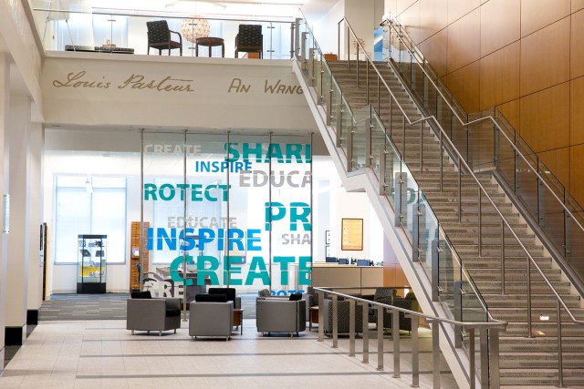 View of the USPTO's public search facility lobby