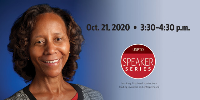  Doctor Marian Rogers Croak and the words October twenty first three thirty to four thirty p m u s p t o speaker series inspiring first hand stories from leading inventors and entrepreneurs