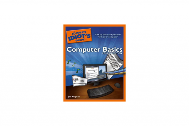 First example showing the title portion The Complete Idiot’s Guide books series for one book in the series. The book is titled Computer Basics.