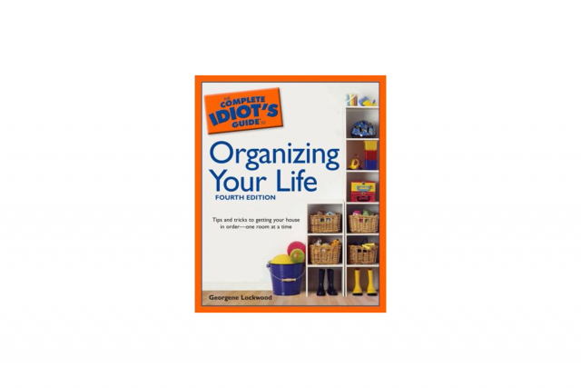 Second example showing the title portion The Complete Idiot’s Guide books series for one book in the series. The book is titled Organizing Your Life.