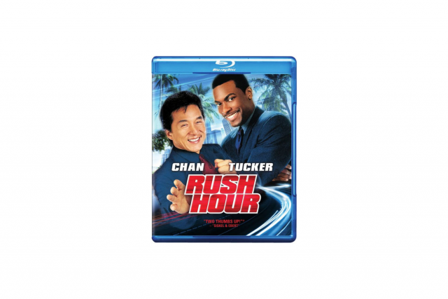 First example showing how the film title portion Rush Hour appears for one of the films in the series. The film is Rush Hour.