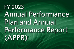 Annual Performance Plan and Annual Performance Report (APPR)