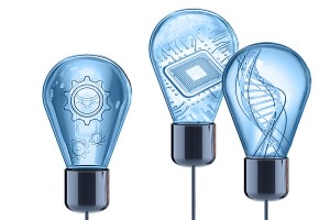 Lightbulbs representing innovation