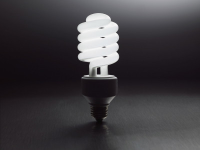 Illuminated lightbulb
