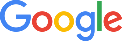 Google logo with each letter of the word google in a different color