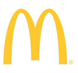 McDonald’s logo with gold M symbol