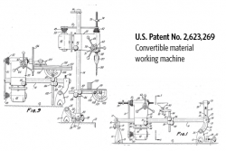 U.S. Patent No. 2,623,269 Convertible material working machine