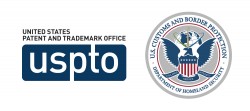 USPTO logo and CBP seal