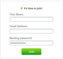 WebEx time to join dialog