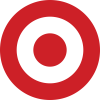 red circle with solid red dot in the middle making a target symbol to represent the Target stores brand