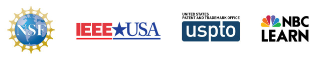 NSF, IEEE USA, USPTO and NBC Learn logos
