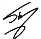 signature of professional athlete Shaquille O’Neal 